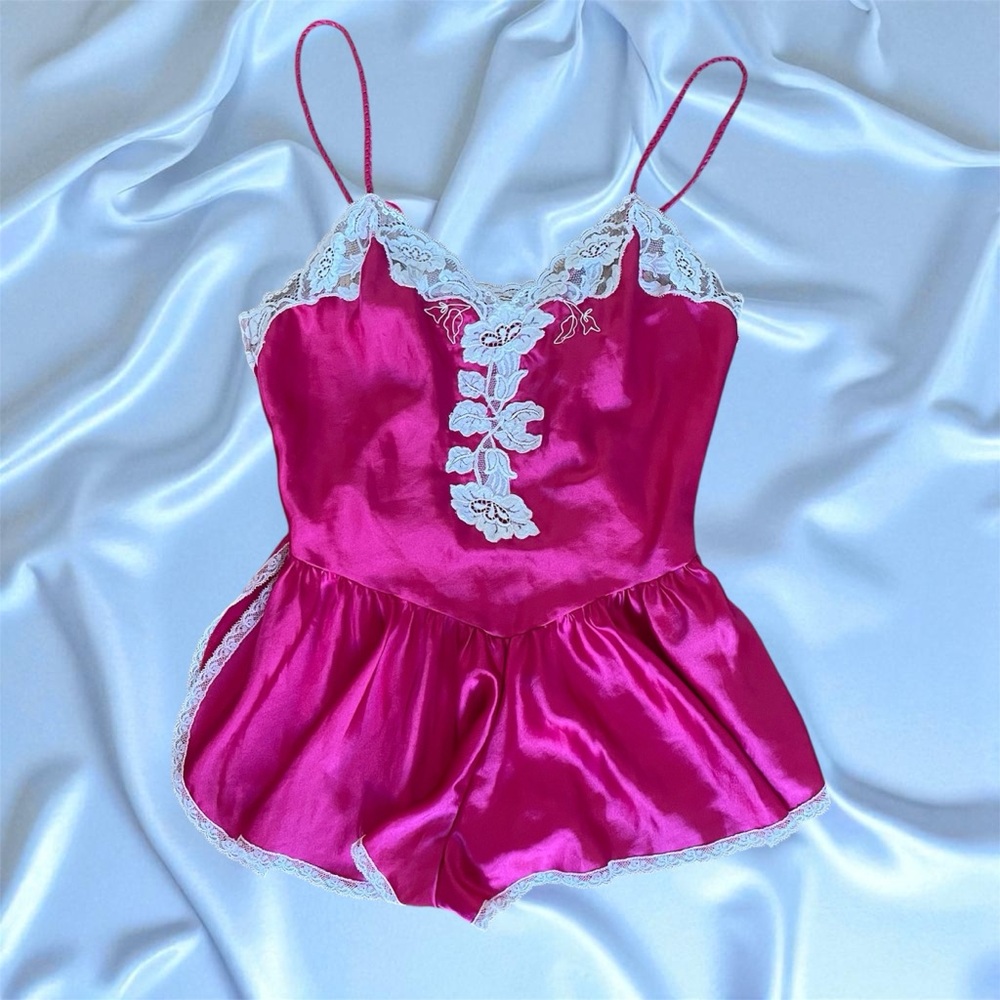 Vintage Christian Dior Satin Romper
